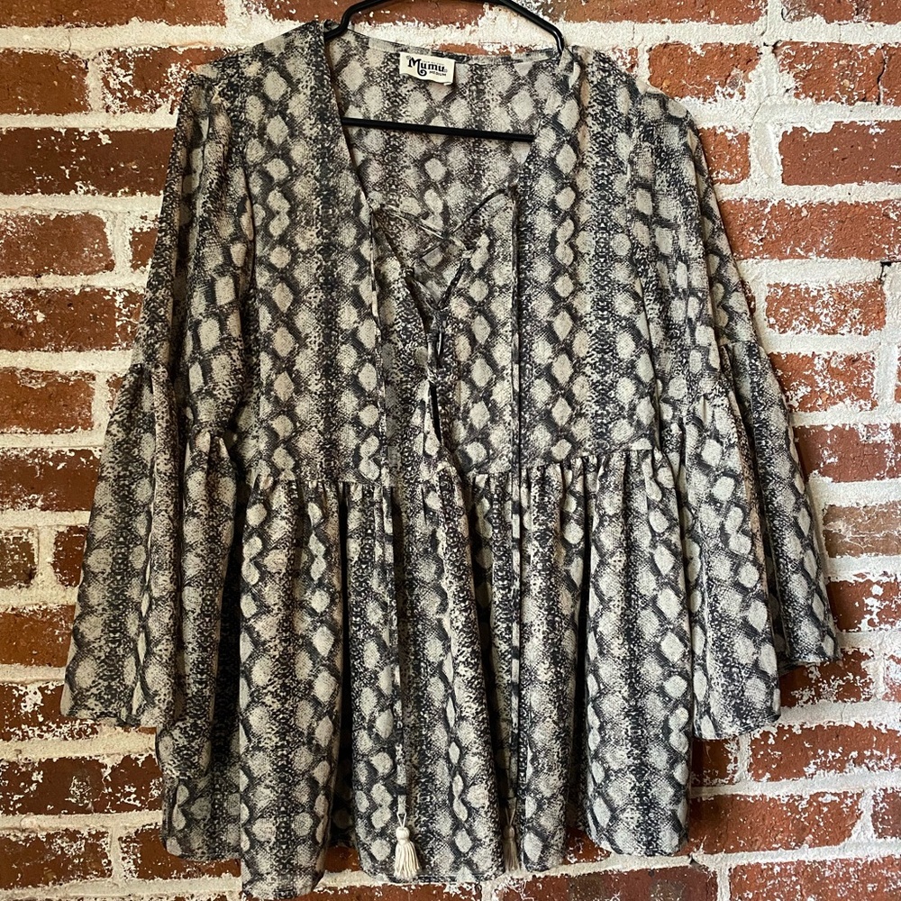 Show me your MuMu Blouse, Sz M Boho Style